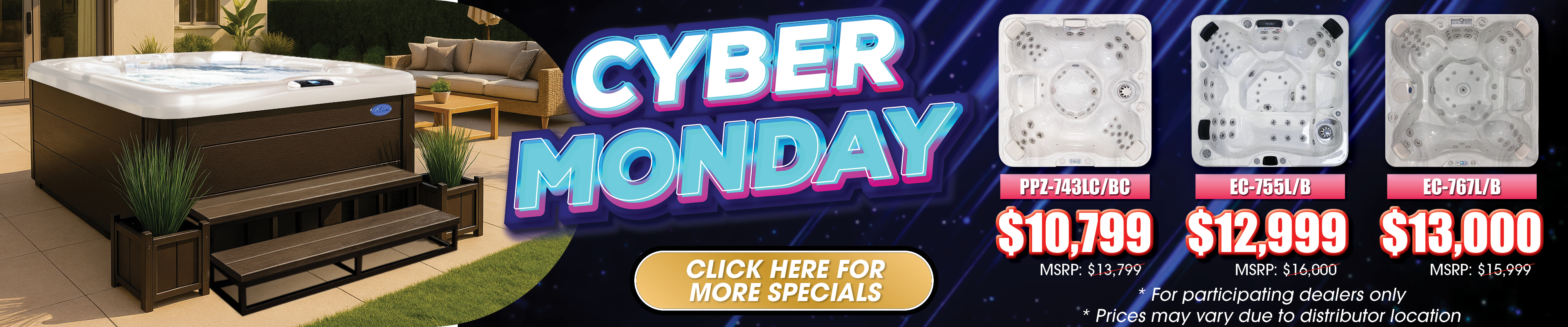 Calspas hot tub being used in a family setting - Little Rock